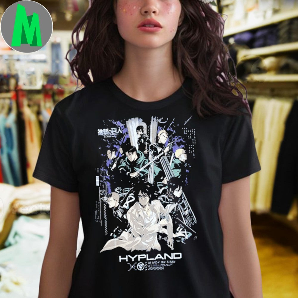 Hypland Attack on Titan Main Characters Shirt Unisex