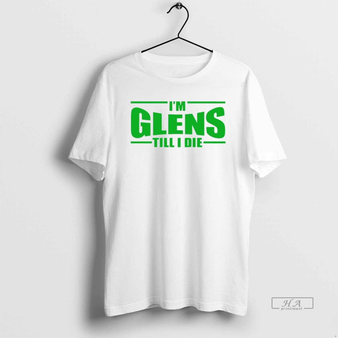 Official Im Glens Till I Die Mens White Tee
