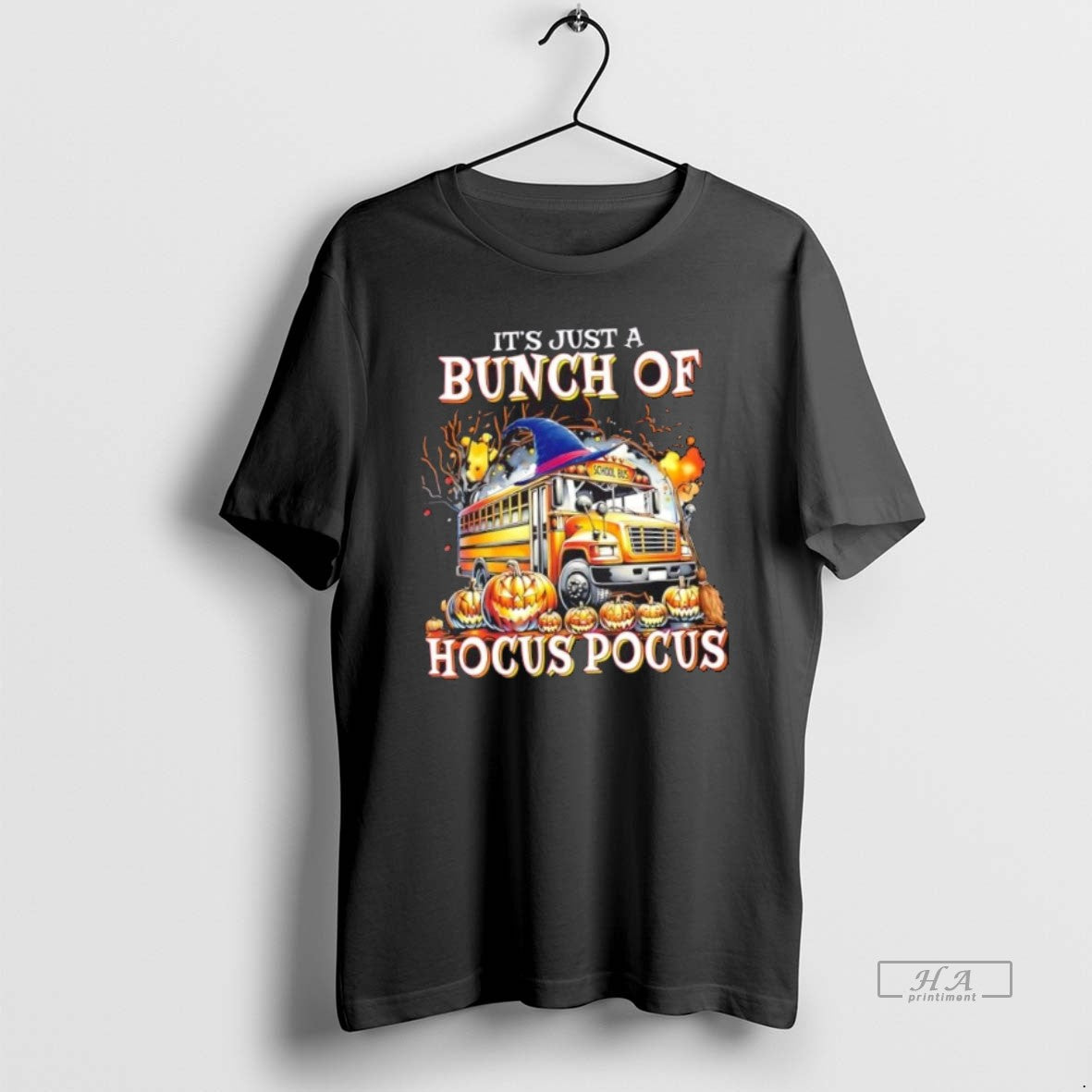Official Its Just A Bunch Of Hocus Pocus School Bus Halloween