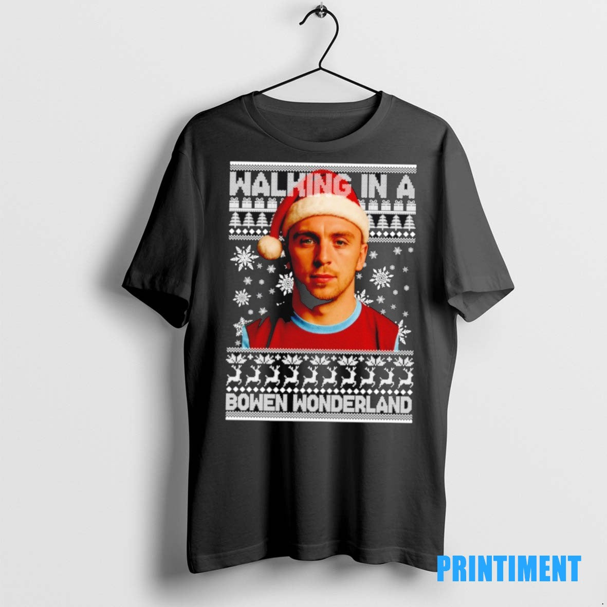 Official Jared Bowen Walking In A Bowen Wonderland Christmas Tee Sweater