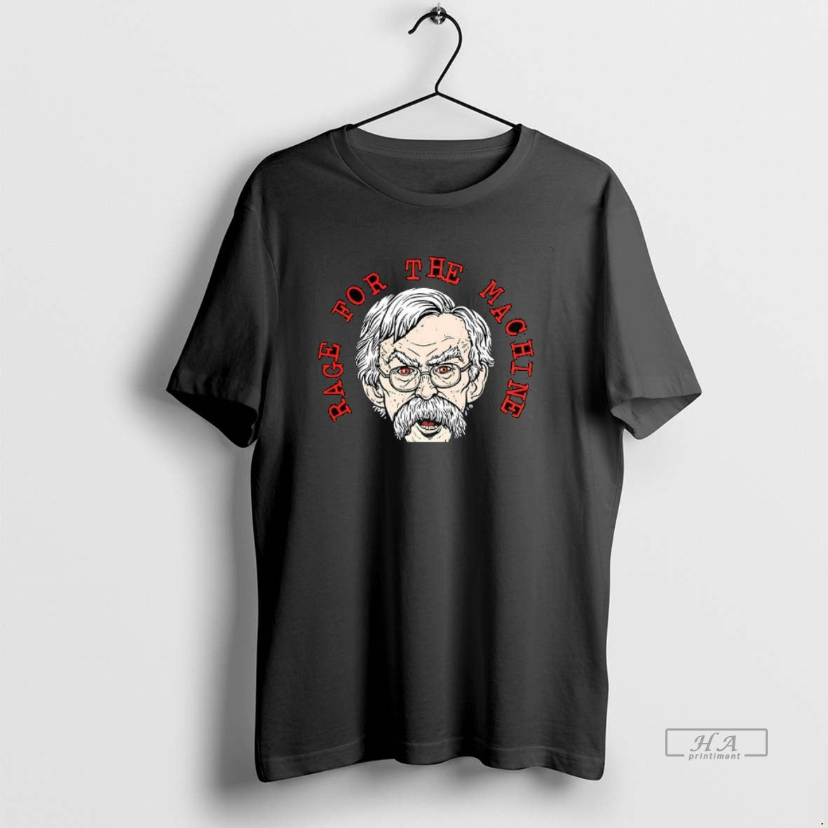 Official John Bolton Rage For The Machine Big Head Graphic