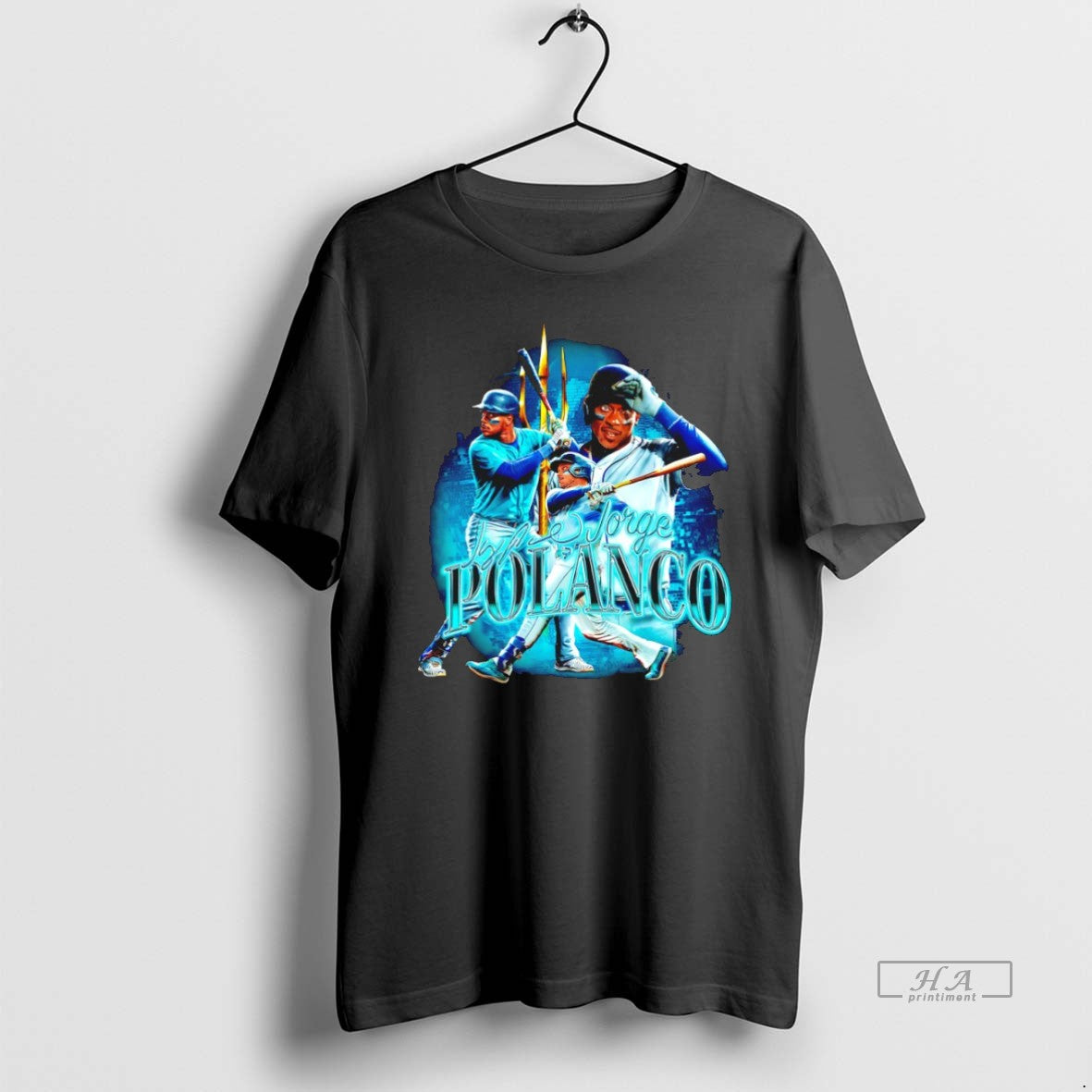 Official Jorge Polanco Seattle Mariners Signature Graphic