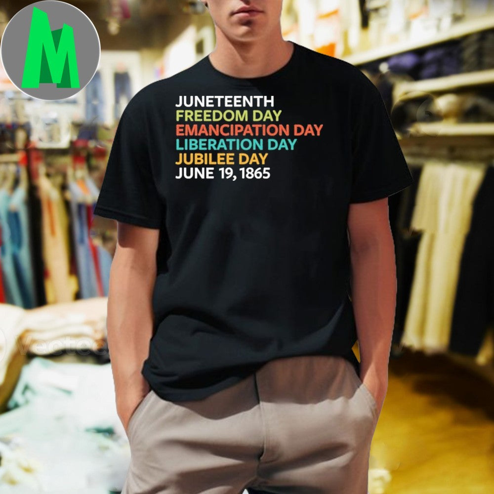 Juneteenth Emancipation Day Historical Text Unisex