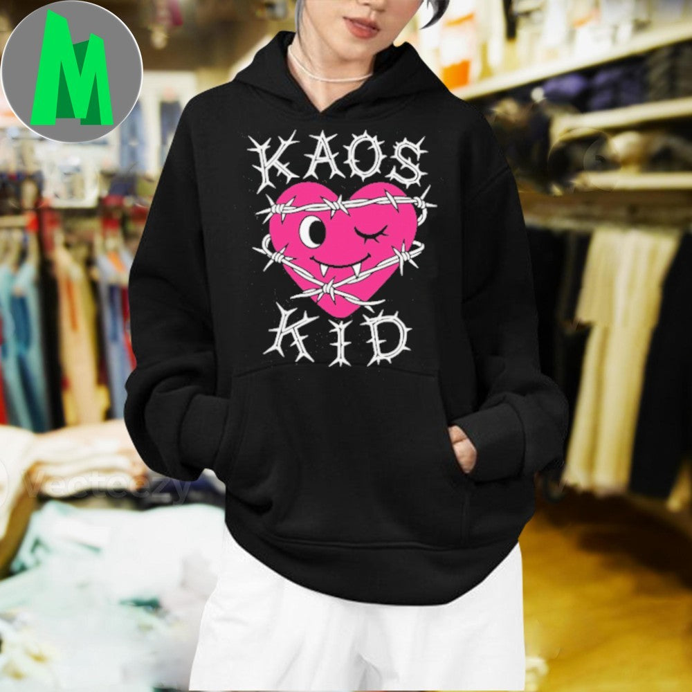 Kaos Kid Barbed Heart V1 BLK Shirt Unisex