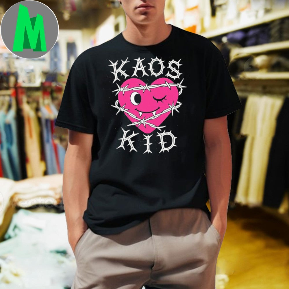 Kaos Kid Barbed Heart V1 BLK Shirt Unisex