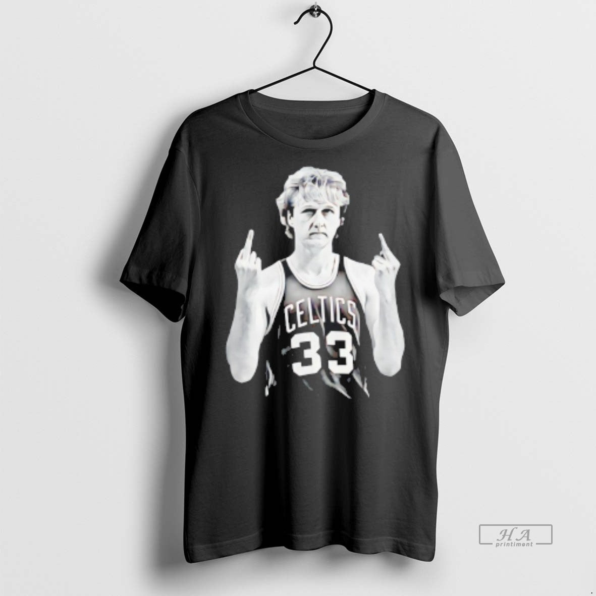 Official Larry Bird Middle Finger Shirt