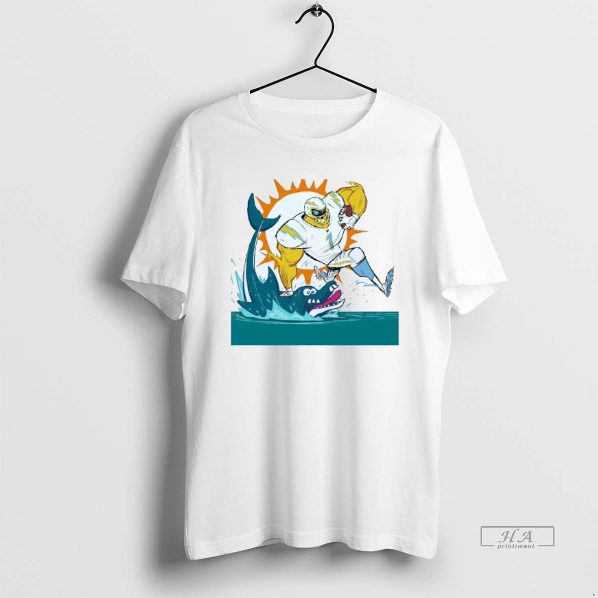 Official Los Angeles Dodgers Defeat Miami Dolphins Mens White Tee