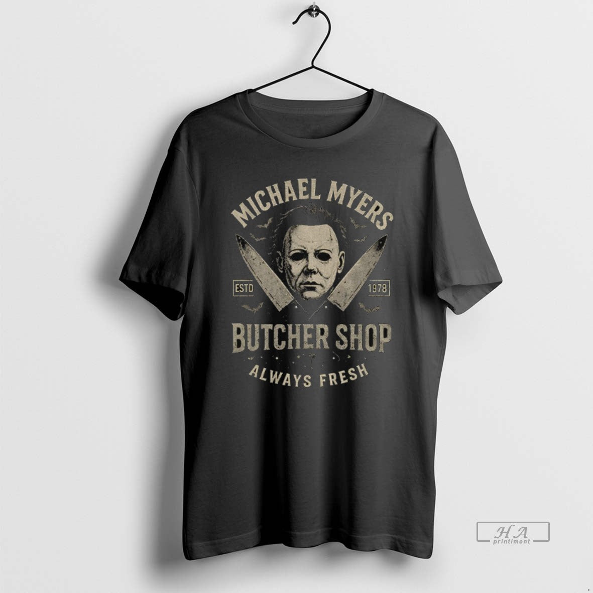 Official Michael Myers Butcher Shop Horror Always Fresh Estd 1978 Halloween