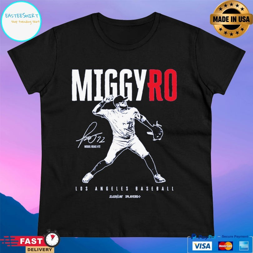 Miggy Ro Miguel Rojas Los Angeles Dodgers Baseball Signature Unisex
