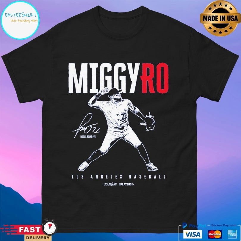 Miggy Ro Miguel Rojas Los Angeles Dodgers Baseball Signature Unisex