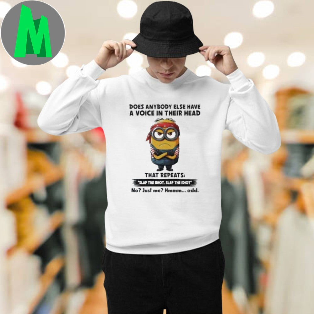 Minion does anybody else have a voice in their head shirt Unisex