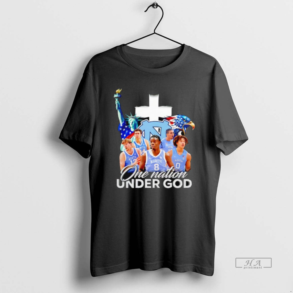 Official North Carolina Tar Heels Players One Nation Unde God Graphic Unisex