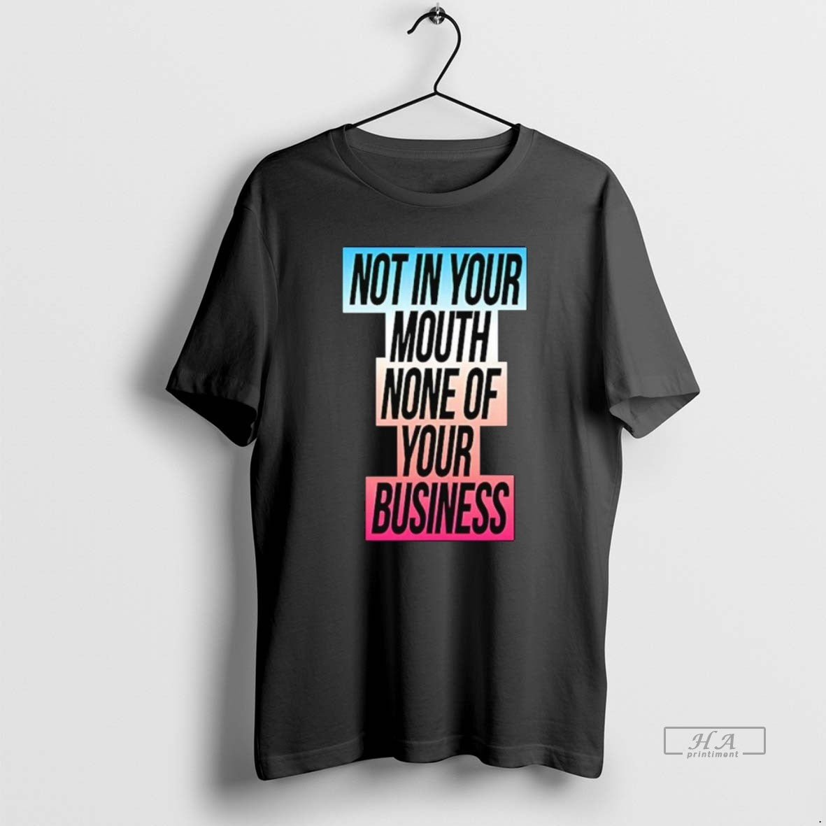Official Not In Your Mouth None Of Your Business Trans Flag
