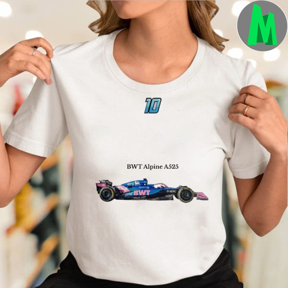 Pierre Gasly Alpine F1 Team #10 Car Graphic Unisex