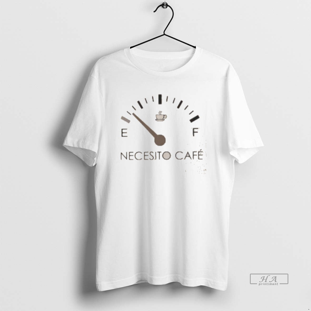 Official Premium Necesito Cafe Fuel Meter Washed