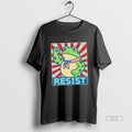Official Premium Patriotic Activist Tee Resist Frog American Flag