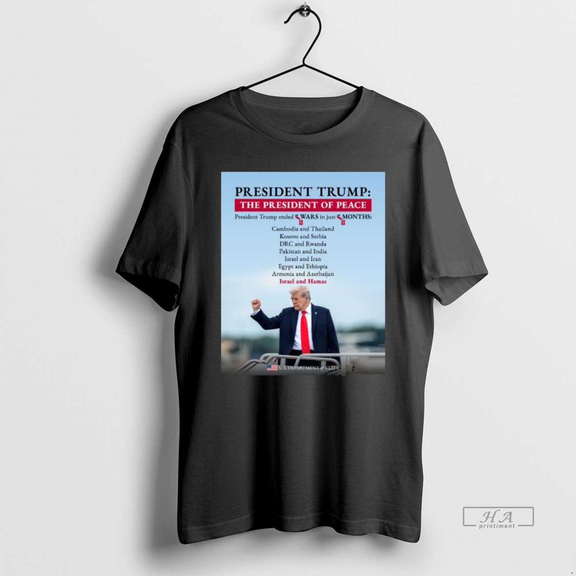 Official President Trump The President Of Peace President Trump Ended 8 Wars In Just