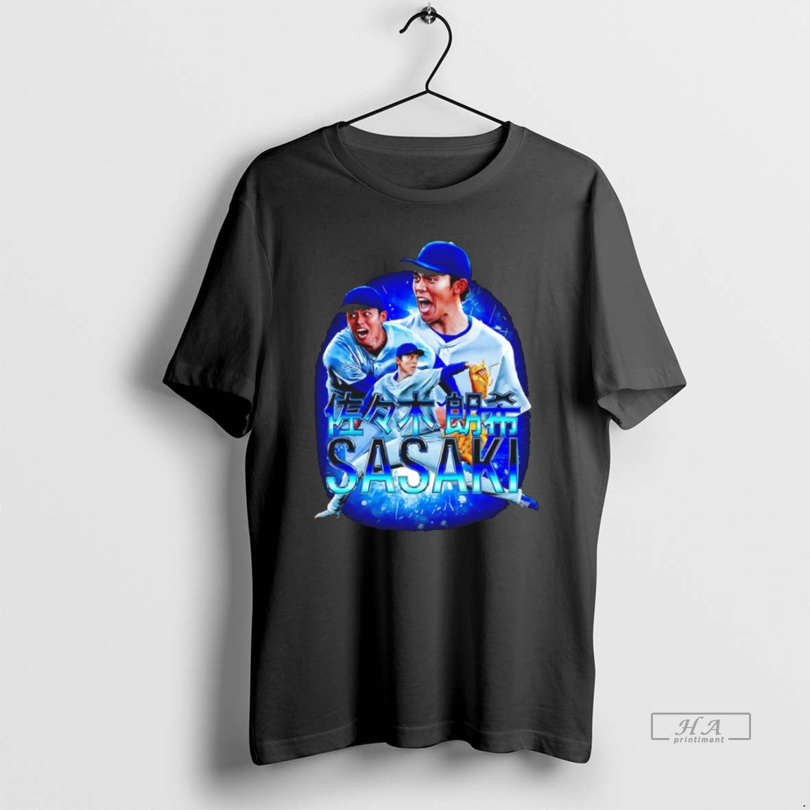 Official Roki Sasaki Los Angeles Dodgers Starting Pitcher Graphic