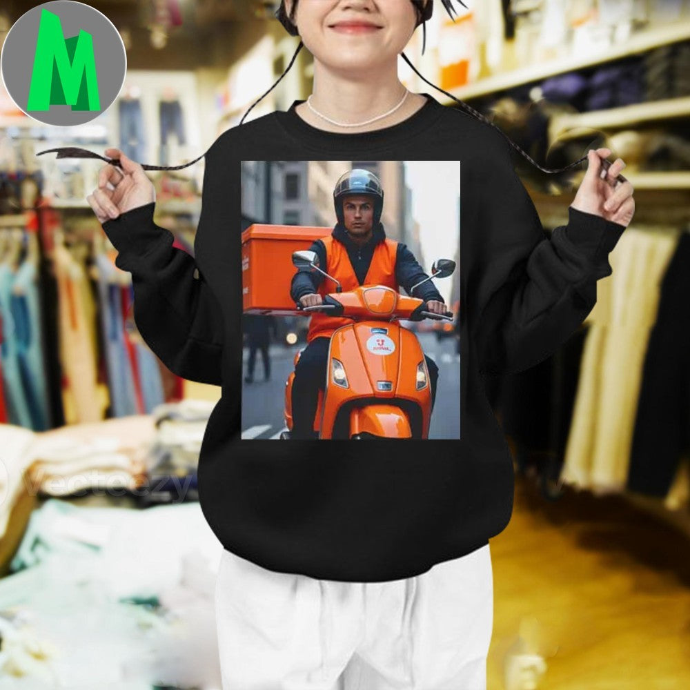 Ronaldo Justt Ate Delivery Rider Shirt Unisex