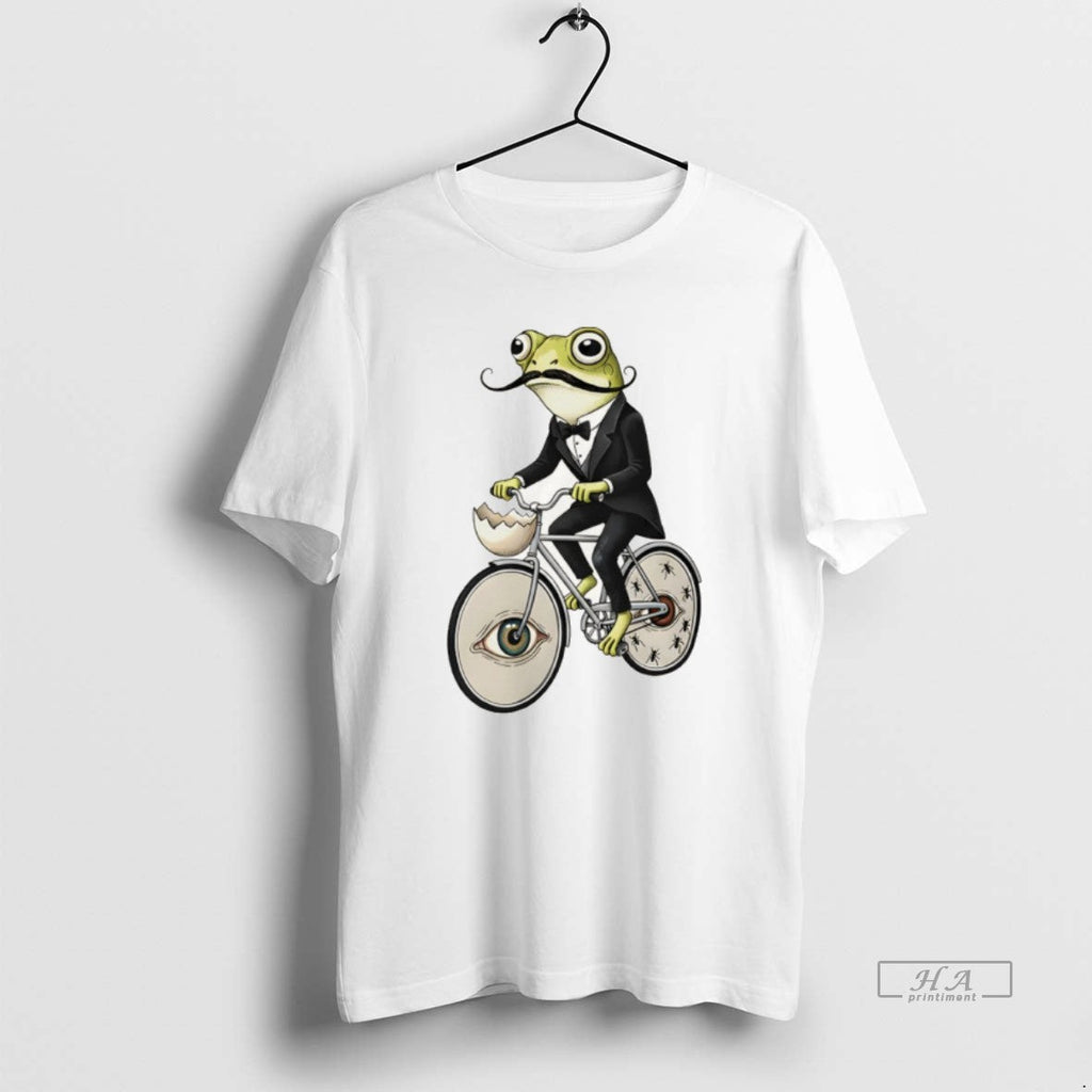 Official Salvador Dali Inspired Frog On Bicycle Unisex