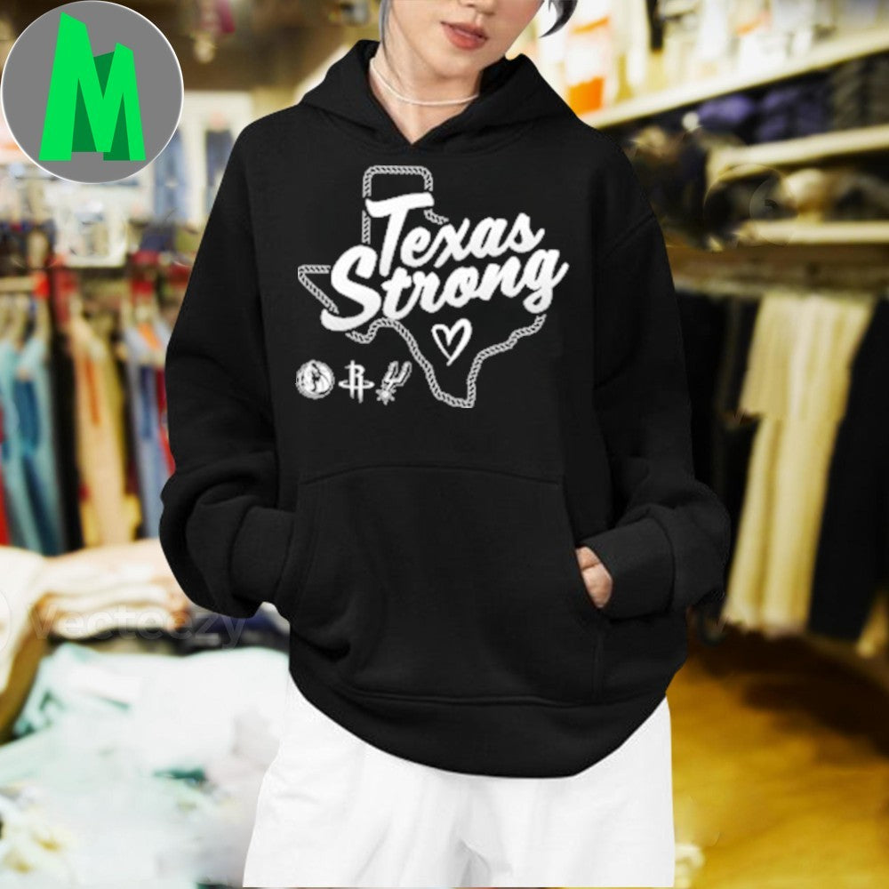 San Antonio Spurs Texas Strong Benefit NBA Basketball Logo Shirt Unisex