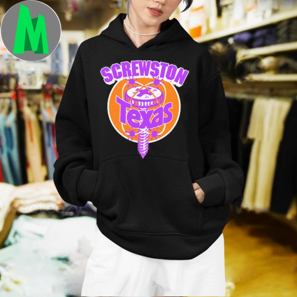 Screwston Texas Purple & Orange Shirt Unisex