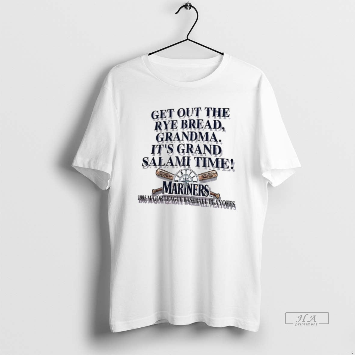 Official Seattle Mariners Get Out The Rye Bread Grandma Its Grand Salami Time 1995 Major