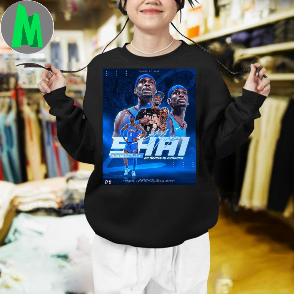 Shai Gilgeous-Alexander OKC Thunder NBA Player Shirt Unisex