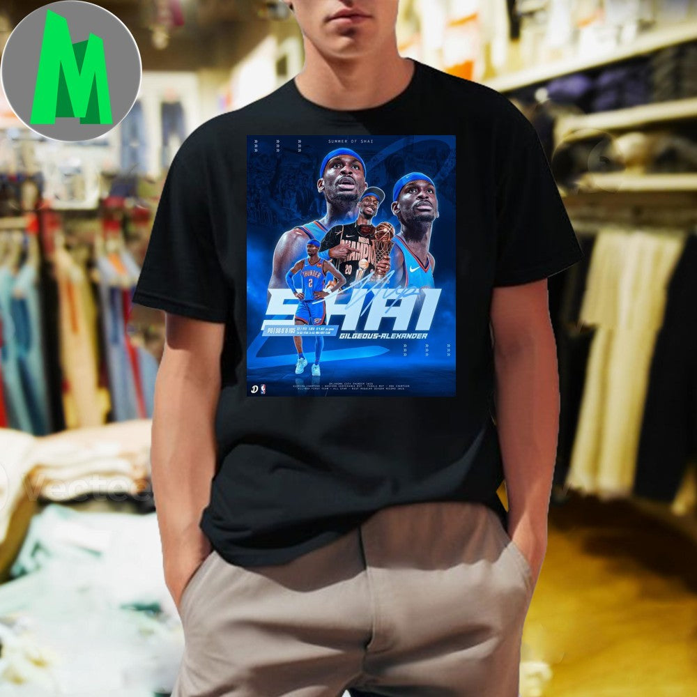 Shai Gilgeous-Alexander OKC Thunder NBA Player Shirt Unisex