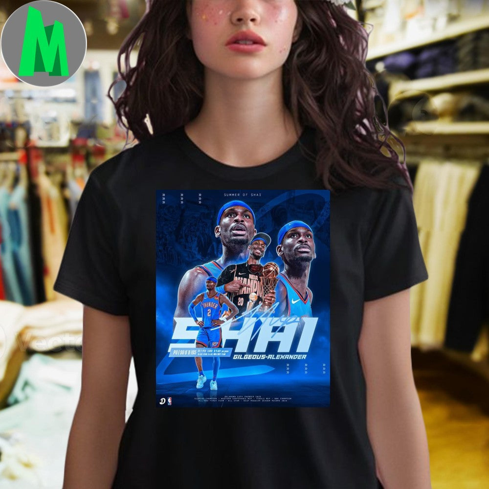 Shai Gilgeous-Alexander OKC Thunder NBA Player Shirt Unisex