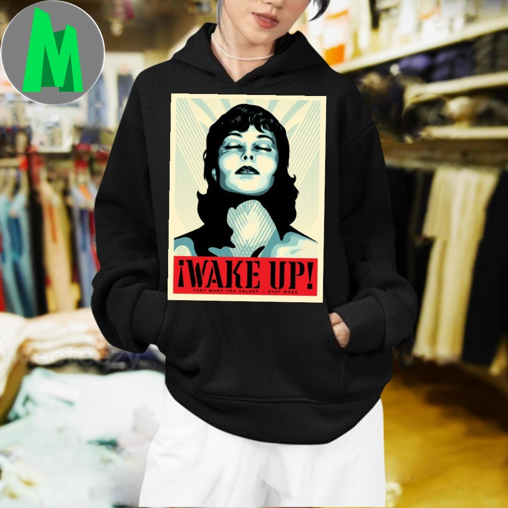 Shepard Fairey Wake Up They Want You Asleep Stay Woke Shirt Unisex
