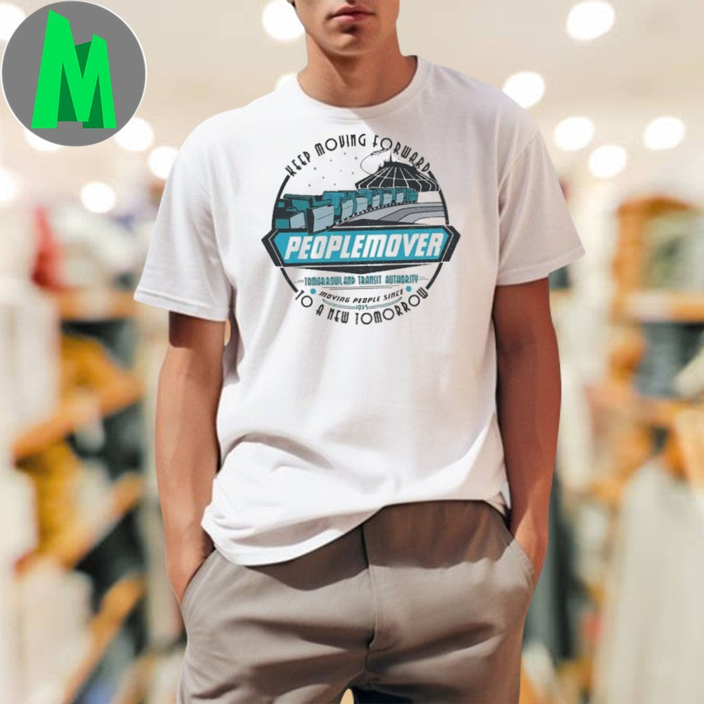 Space Mountain Peoplemover Keep Moving Forward Retro Shirt Unisex