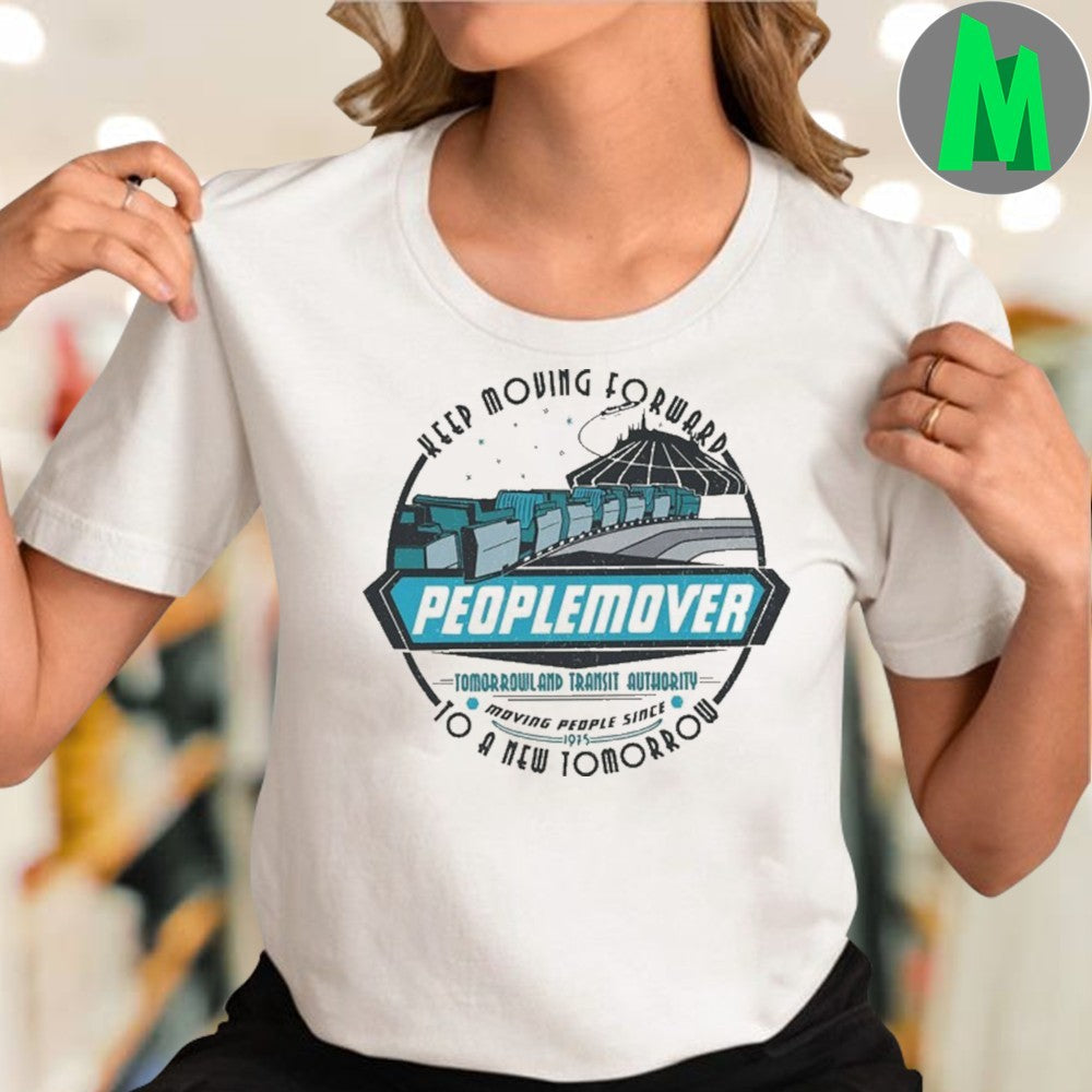 Space Mountain Peoplemover Keep Moving Forward Retro Shirt Unisex