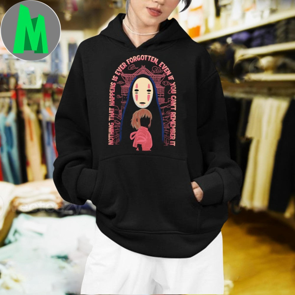 Spirited Away No-Face & Chihiro Nothing Forgotten Anime Unisex