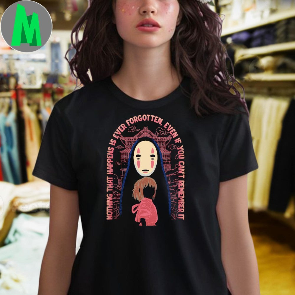 Spirited Away No-Face & Chihiro Nothing Forgotten Anime Unisex