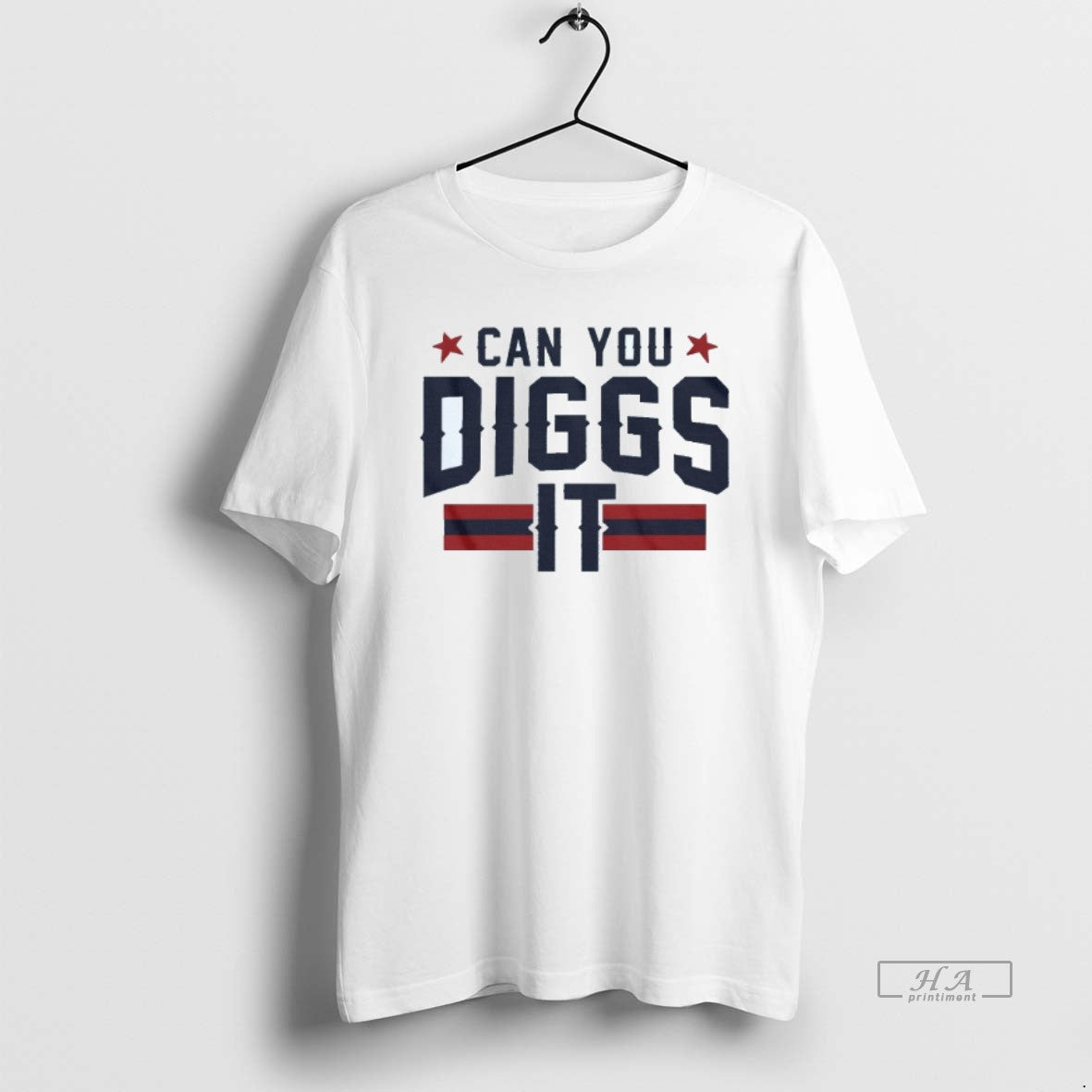 Official Stefon Diggs Can You Diggs It Patriots Mens White Tee
