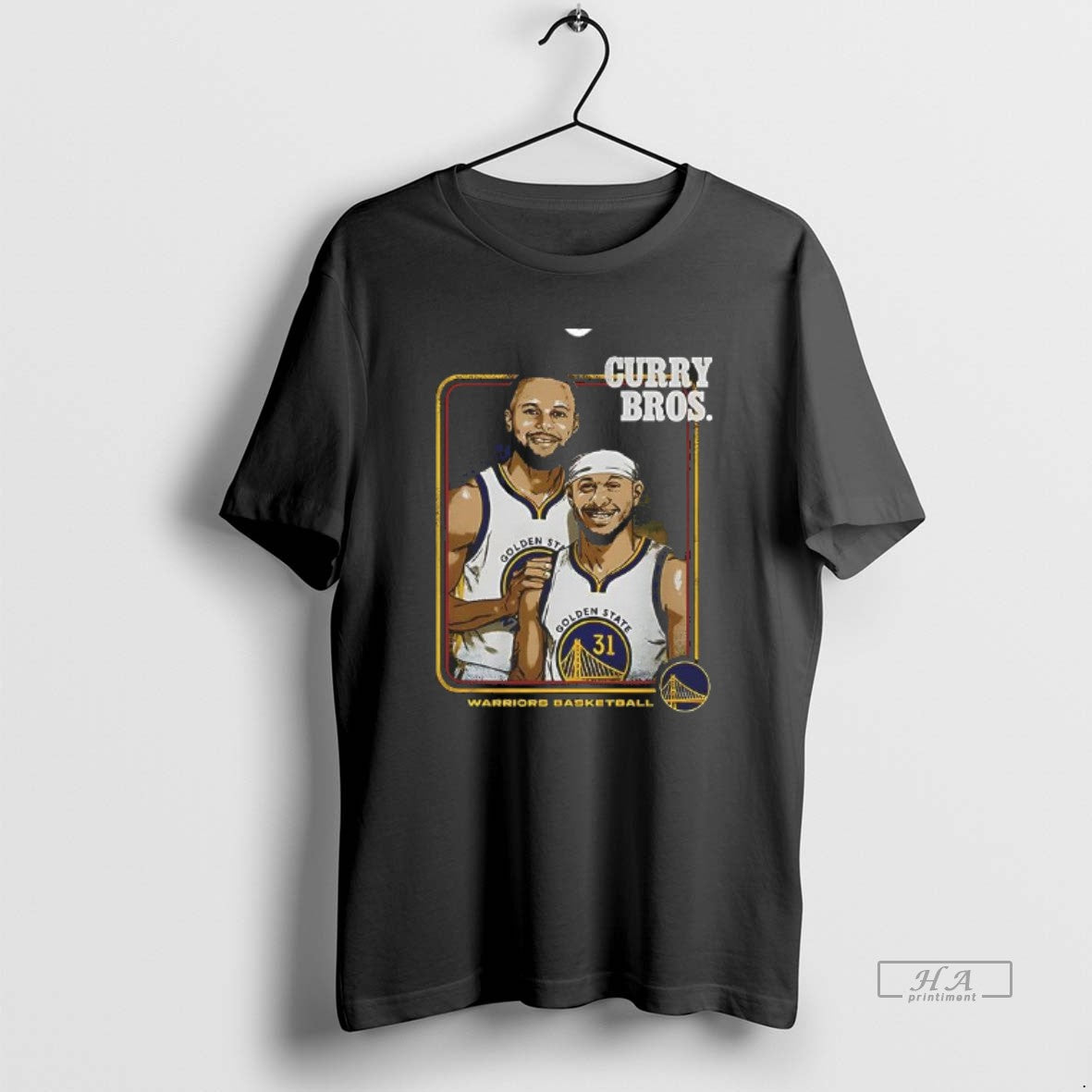 Official Steph Curry And Seth Curry Golden State Warriors Step Brothers Retro