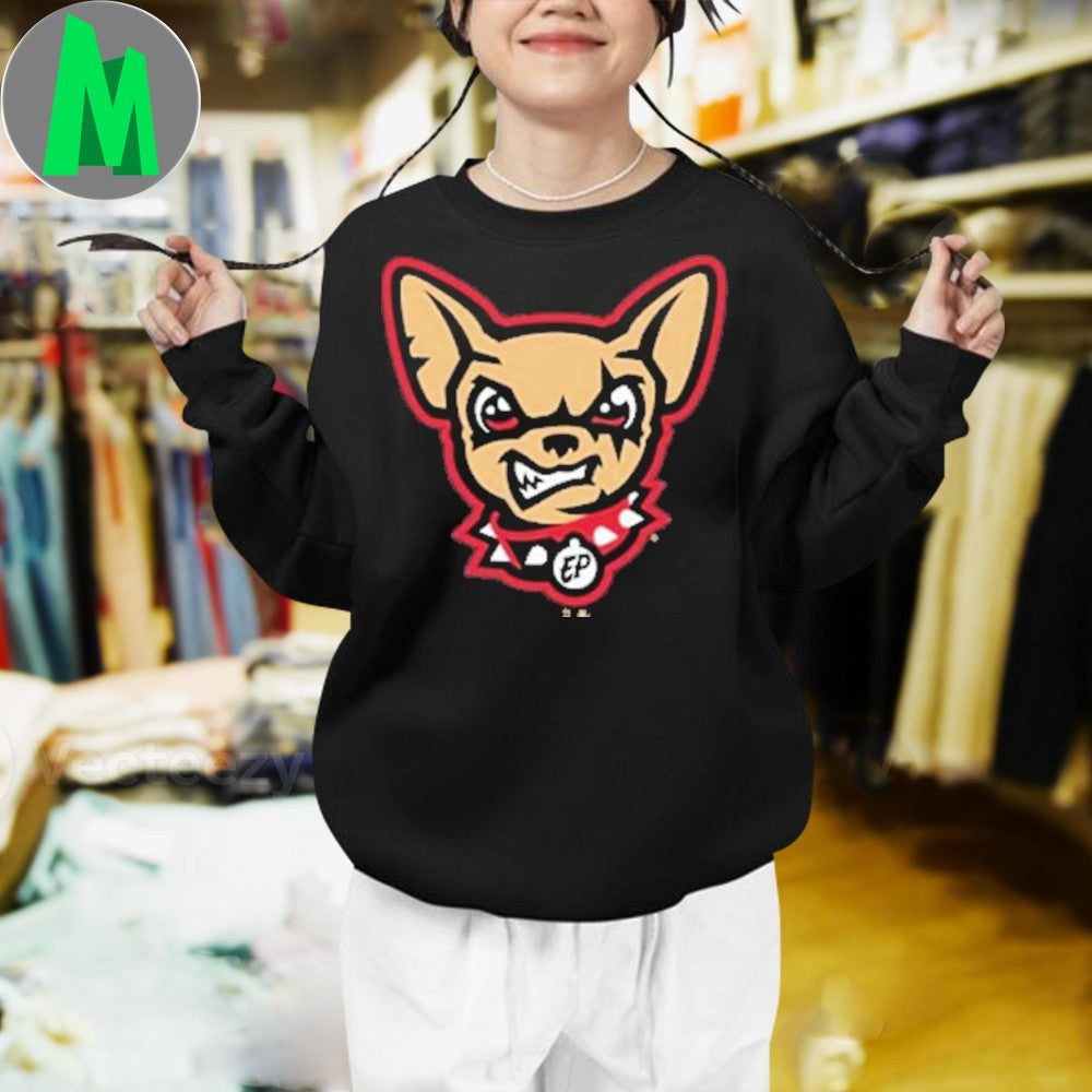 Summit Sportswear El Paso Chihuahuas Mens Black Primary Logo Shirt Unisex