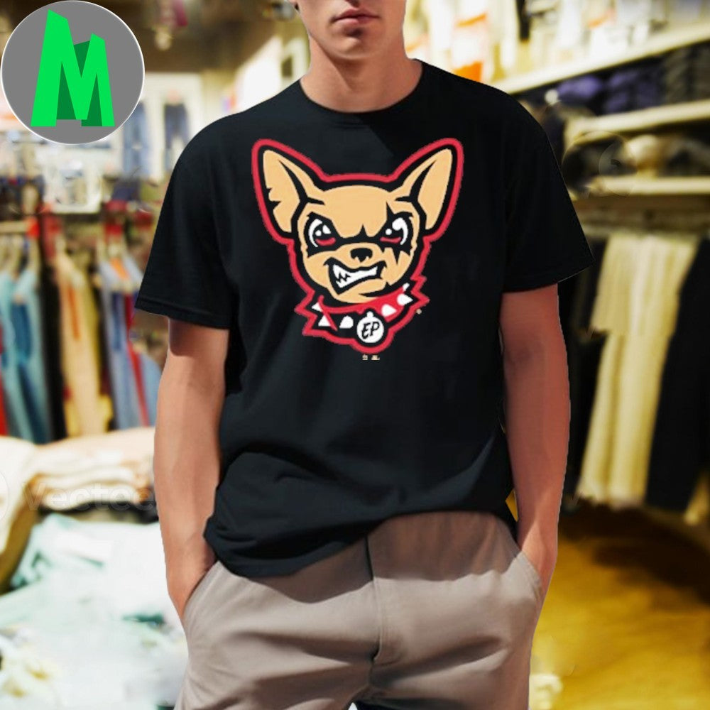 Summit Sportswear El Paso Chihuahuas Mens Black Primary Logo Shirt Unisex