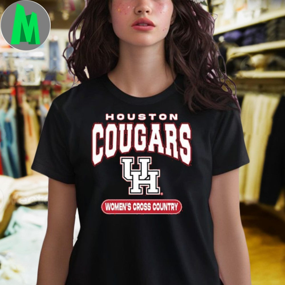 Summit Sportswear Houston Cougars Red Women’s Cross Country Shirt Unisex