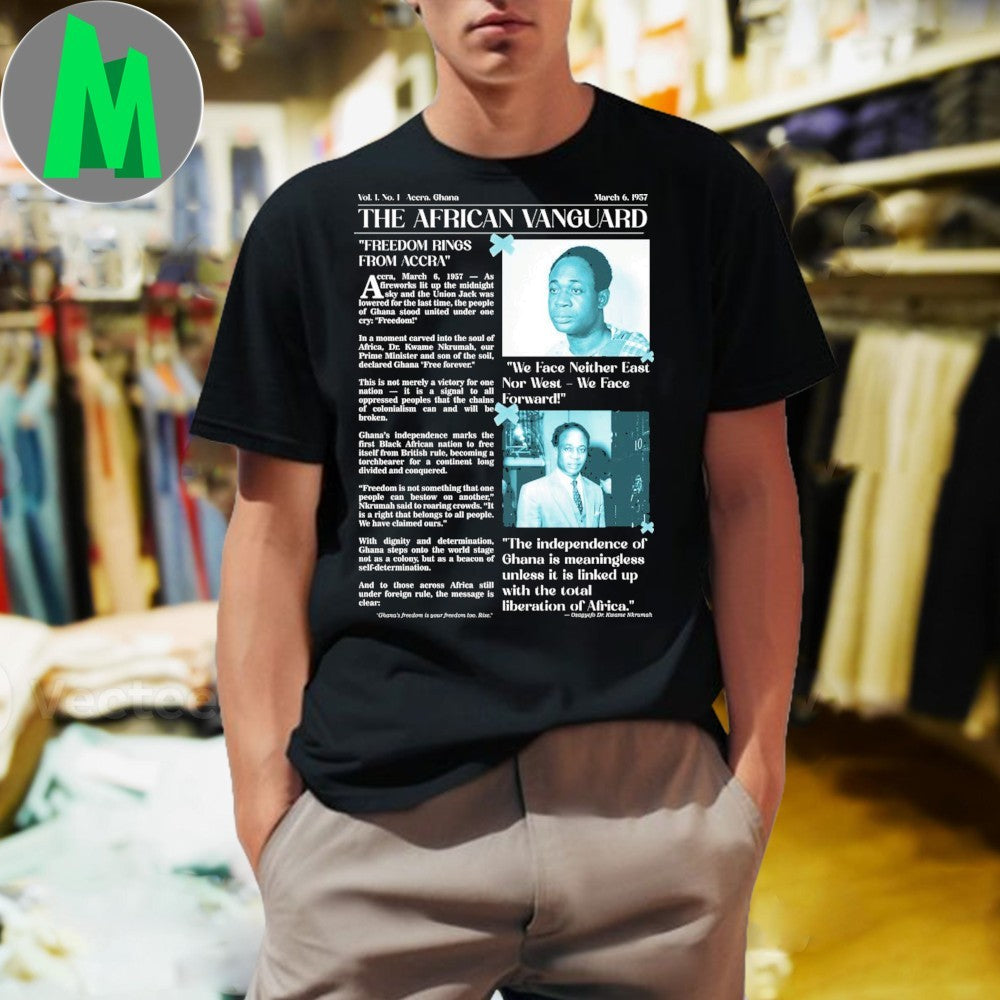 The African Vanguard Ghana Independence Newspaper Shirt Unisex