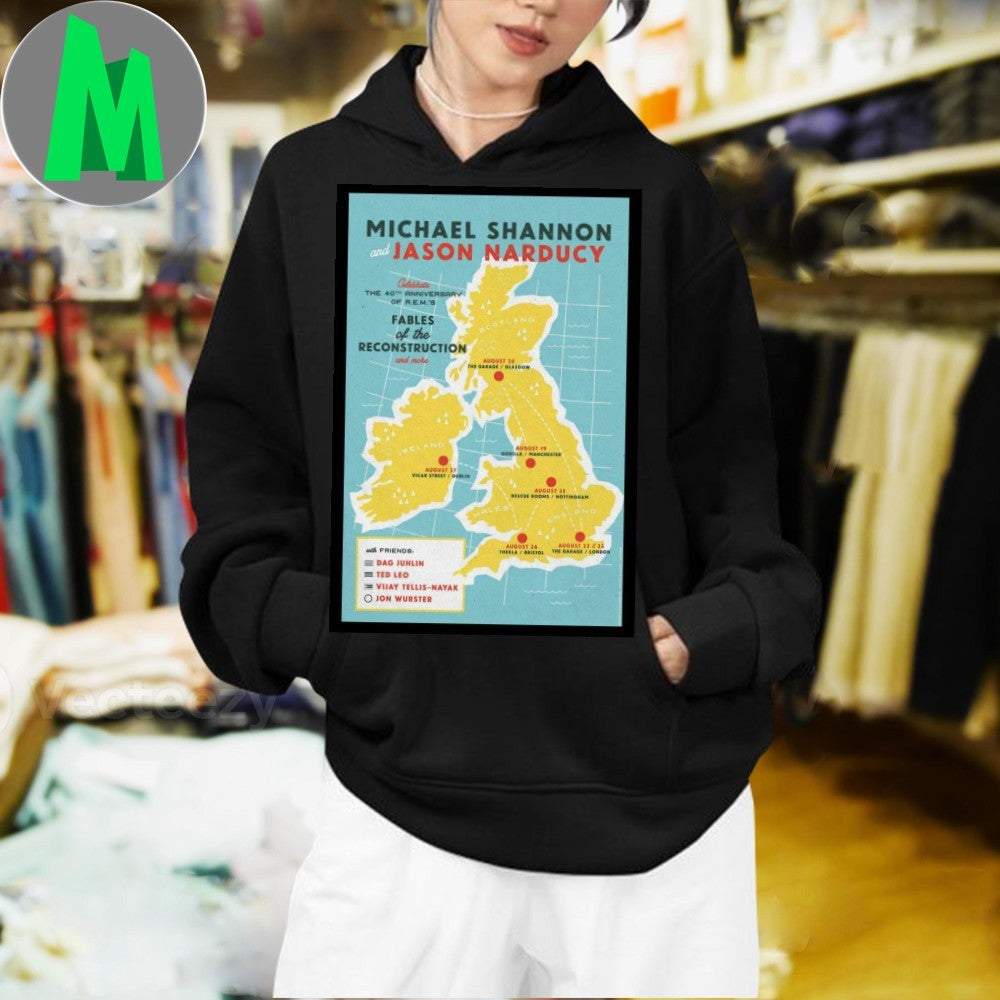 The Michael Shannon Jason Narducy 2025 UK Tour Poster Shirt Unisex