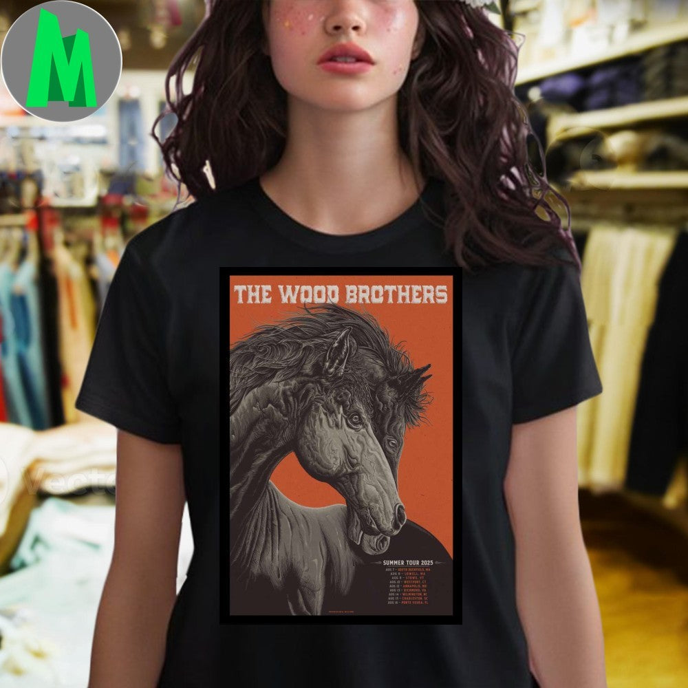 The Wood Brothers Summer Tour 2025 Poster Shirt Unisex