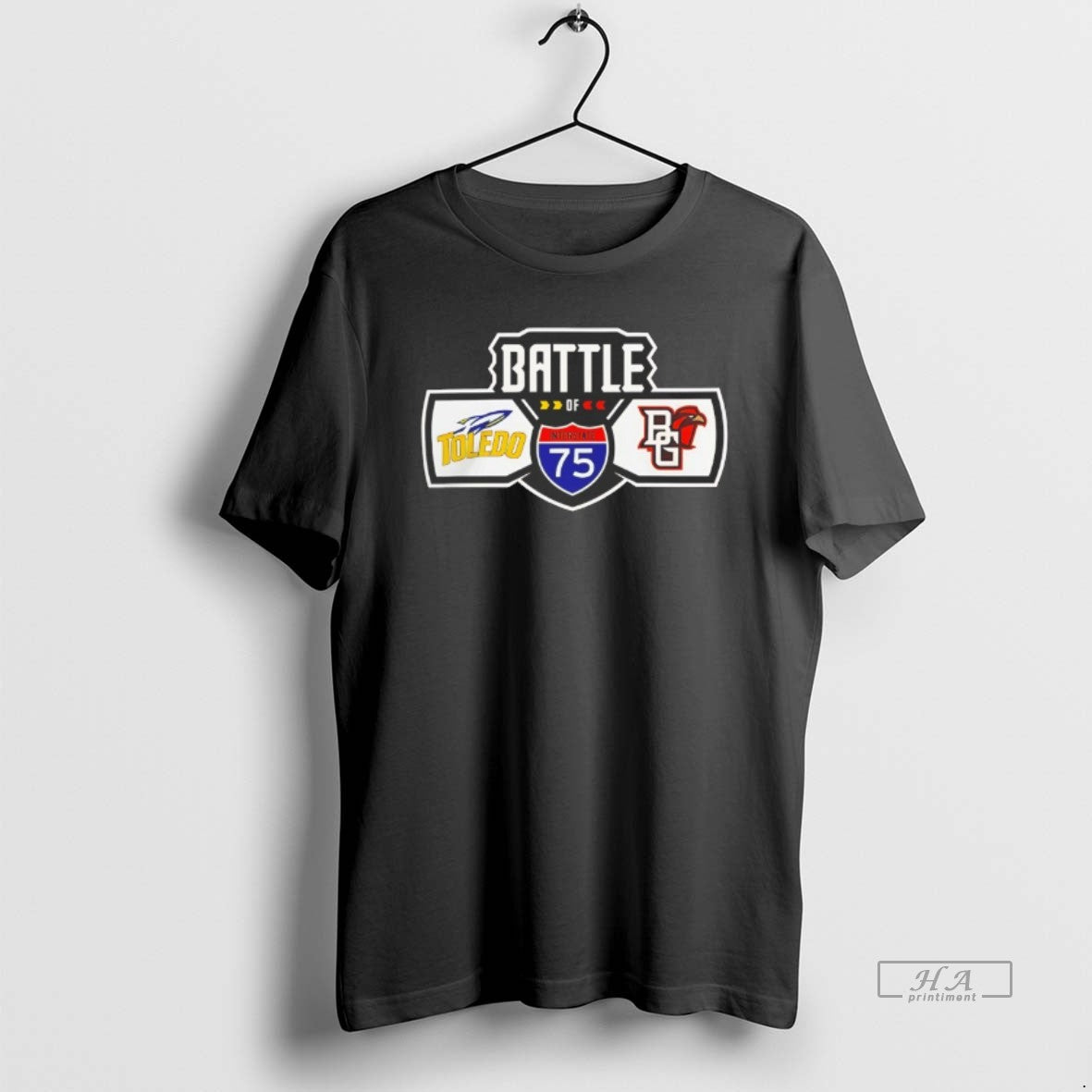 Official Toledo Rockets Vs Bowling Green Falcons Football Battle Of I 75 Logo