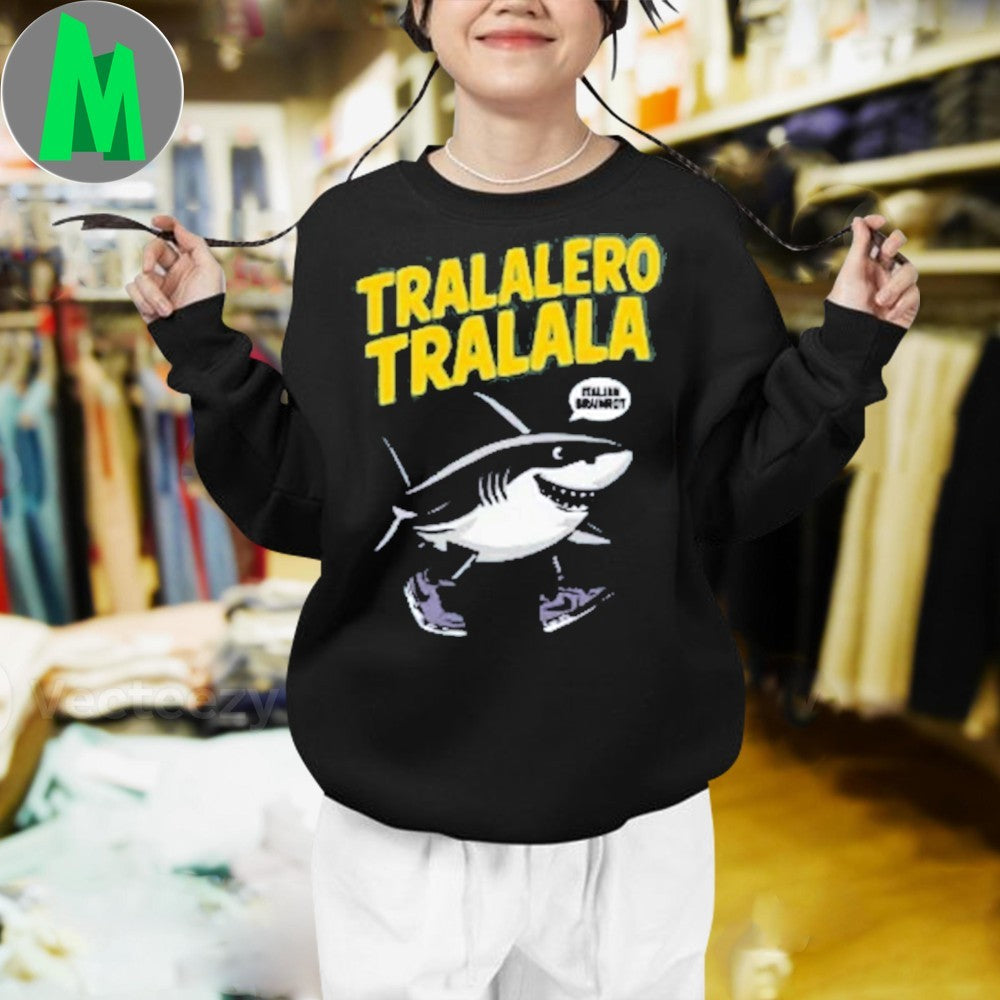 Tralalero Tralala Italian Drummer Boy Walking Shark Unisex