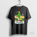 Official Trendy 2025 Green Bay Packers Peanuts With Friend Merry Christmas