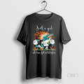 Official Trendy 2025 Peanuts Characters Just A Girl Who Loves Fall And Miami Dolphins Tee