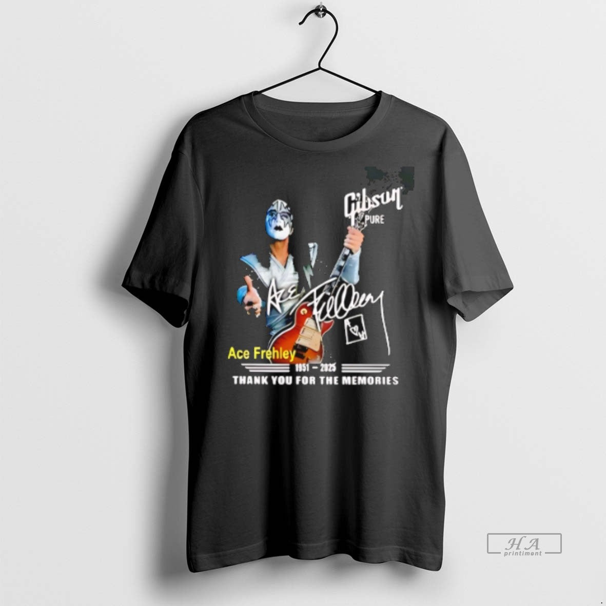 Official Trendy Ace Frehley Gibson Pure 1951 2025 Thank You For The Memories Tee Sweater