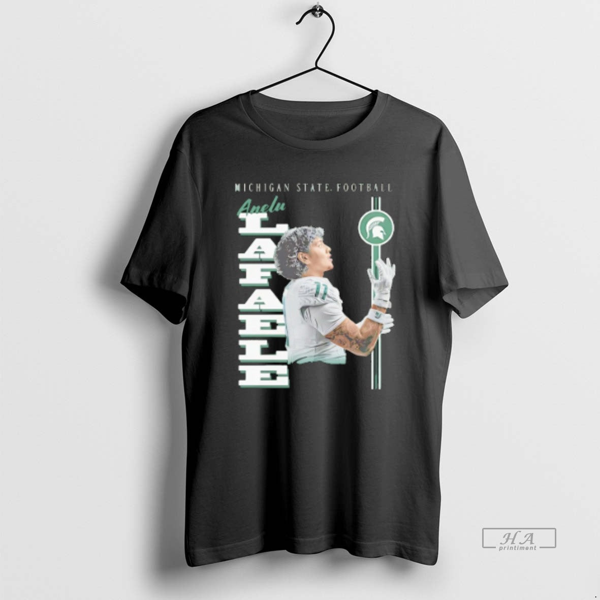 Official Trendy Anelu Lafaele Michigan State Spartans Portrait
