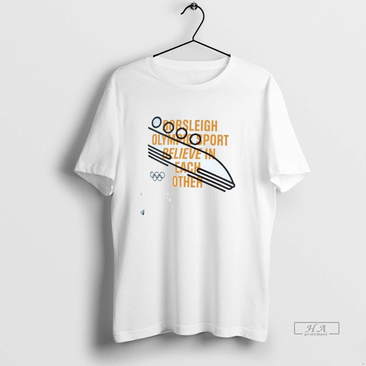 Official Trendy Bobsleigh Olympic Sport Believe In Each Other